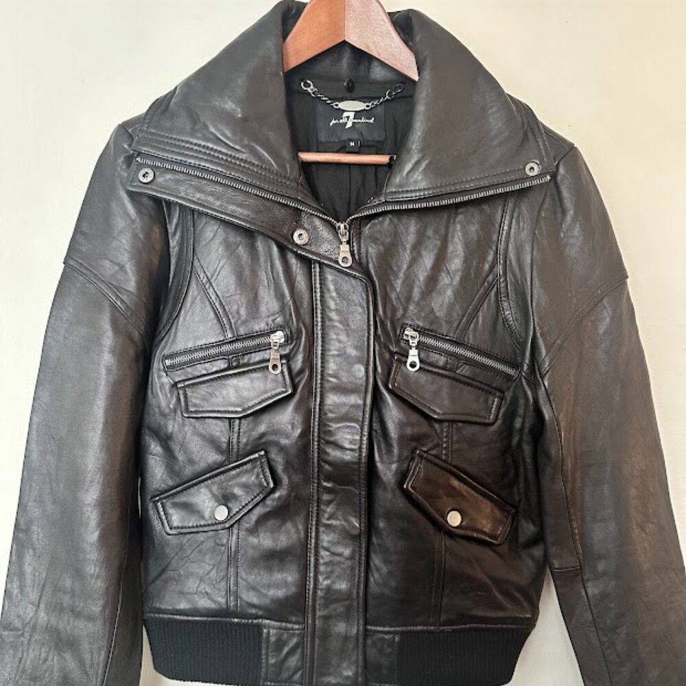 Seven For All Mankind Genuine Leather Jacket